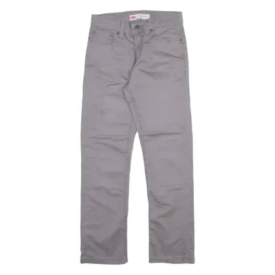 LEVI'S 511 Boys Trousers Grey Slim Straight W27 L27