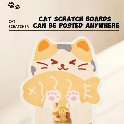 Wall mounted cat scratching board, thickened, durable, wear-resistant, and shavings resistant, protecting furniture from cat ...