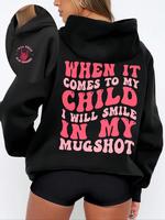 Women's Cartoon Skeleton Hand & Letter Print Drop Shoulder Thermal Lined Hoodie, Fashion Casual Zipper Hooded Sweatshirt for ...