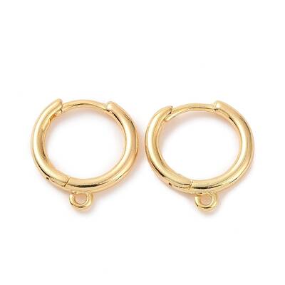 Brass Huggie Hoop Earrings Finding