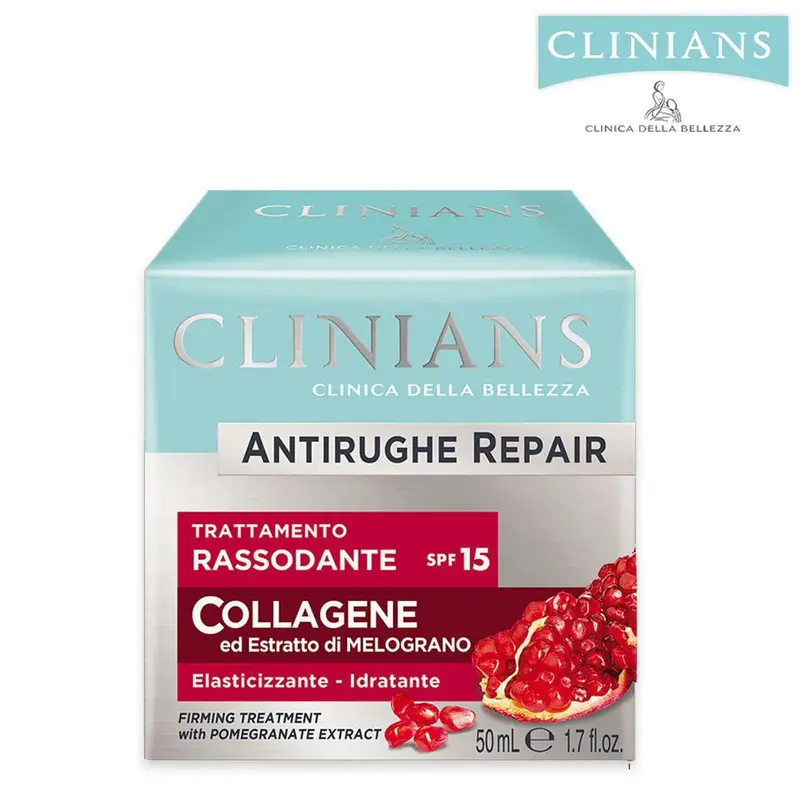 Clinians Anti-wrinkle Repair Spf 15 Collagen And Pomegranate Extract 50 Ml