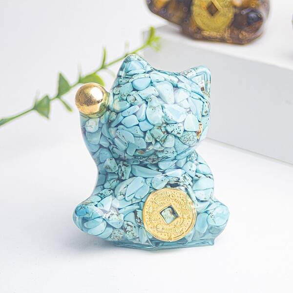 Resin Fortune Cat Display Decoration