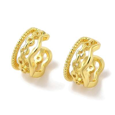 Brass Cuff Earrings for Women