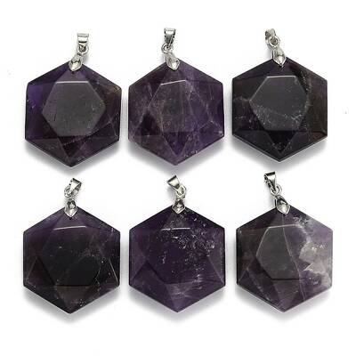 Natural Amethyst Pendants