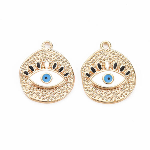 Brass Enamel Pendants