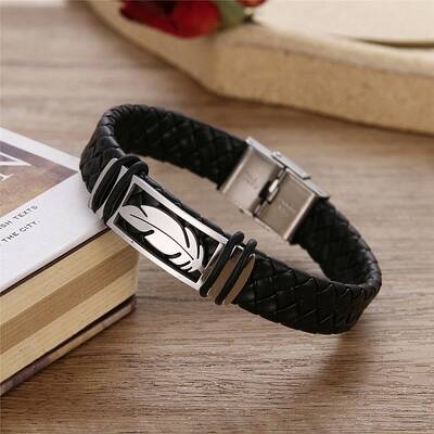 Leather Cord Braided Bracelets