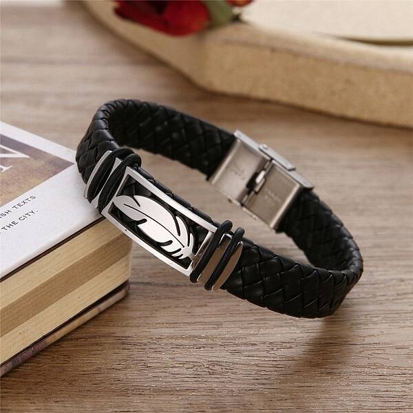 Leather Cord Braided Bracelets
