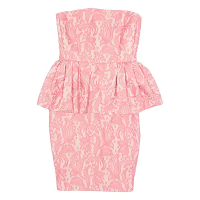 ZARA Womens Mini Dress Pink Floral Sleeveless Short XS