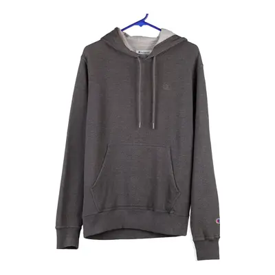 Champion Hoodie - Small Grey Cotton Blend