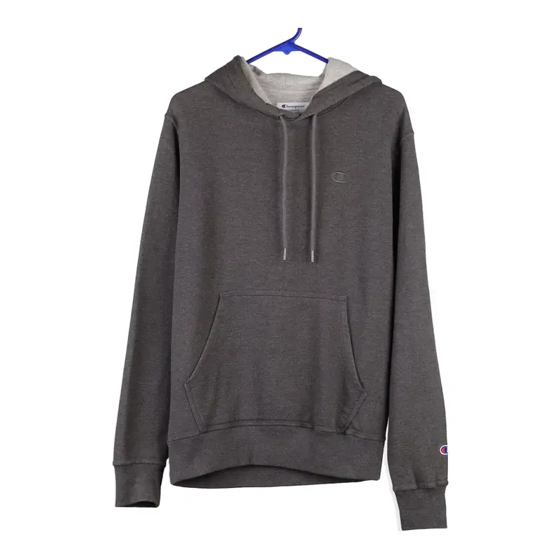 Champion Hoodie - Small Grey Cotton Blend
