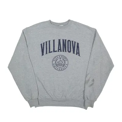 CHAMPION Villanova University USA Sweatshirt Grey Mens M