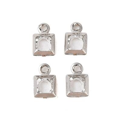 Rack Plating Brass Glass Pendants