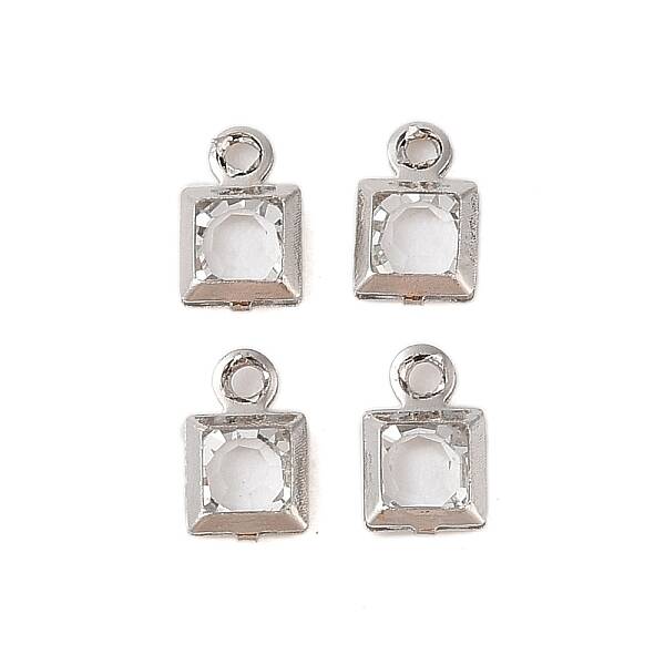 Rack Plating Brass Glass Pendants