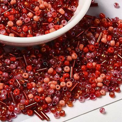 Opaque & Transparent Inside Colours Glass Seed Beads