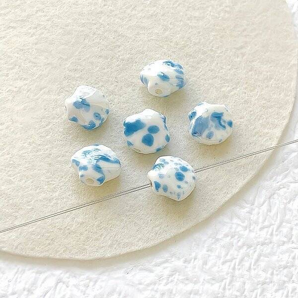 Shell Shape Handmade Porcelain Beads