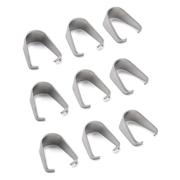 Non-Tarnish 304 Stainless Steel Snap on Bails