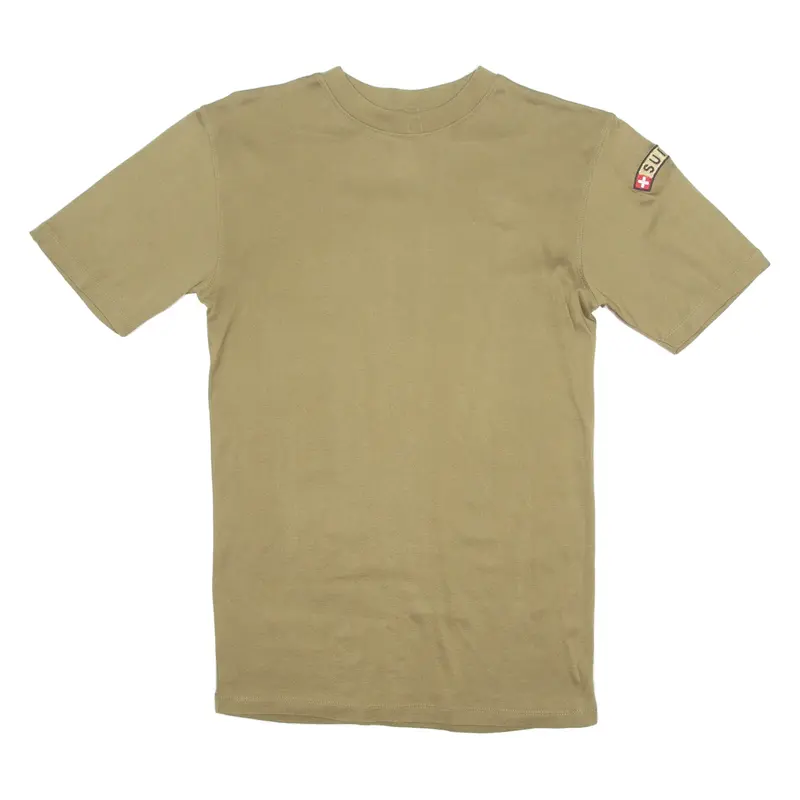 Switzerland Mens T-Shirt Green Crew Neck S