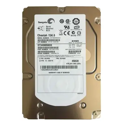 45J4899 IBM 450GB 6Gb/s SAS 15000 3.5-Inch Hard Drive