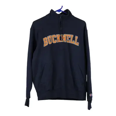 Bucknell University Champion College 1/4 Zip - Medium Navy Cotton Blend