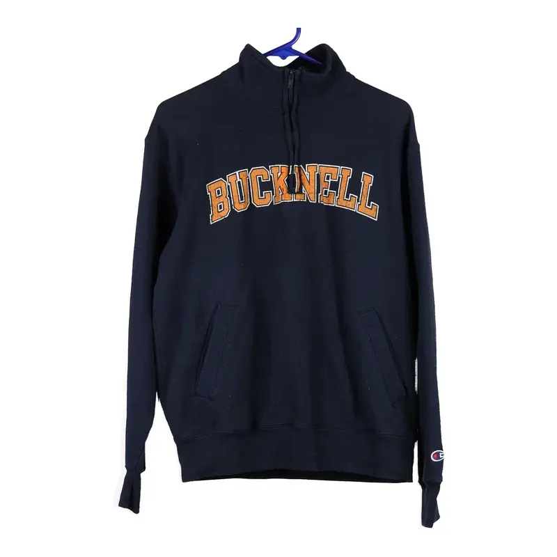 Bucknell University Champion College 1/4 Zip - Medium Navy Cotton Blend