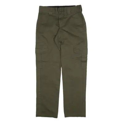 DICKIES Cargo Mens Trousers Green Slim Straight W29 L30