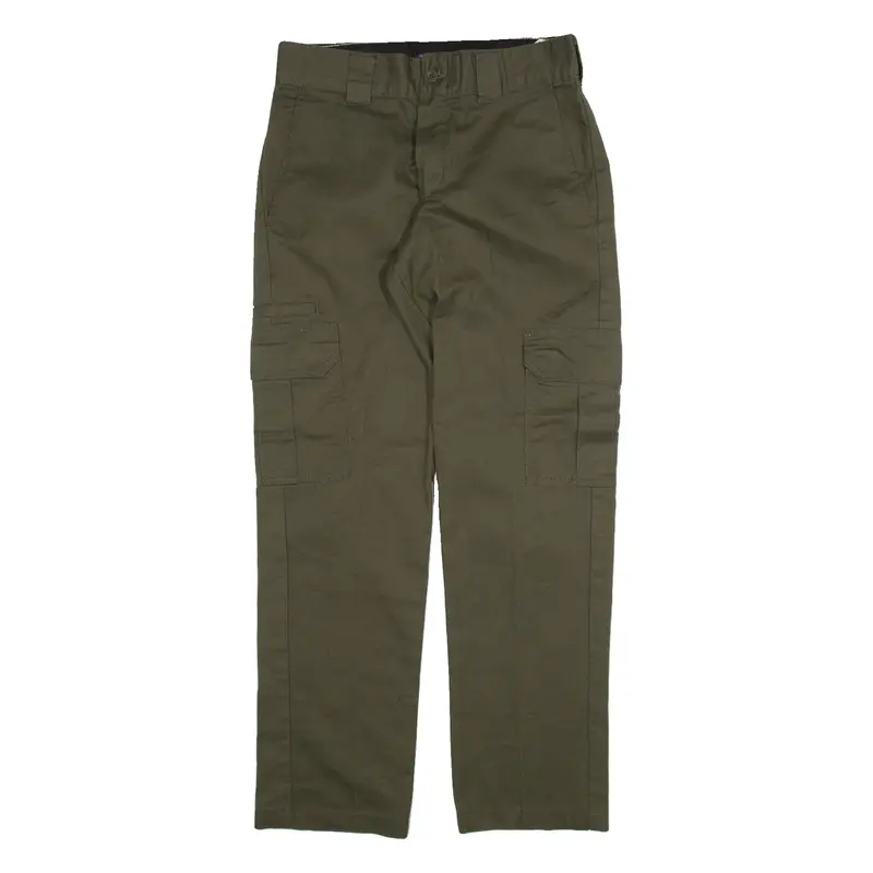DICKIES Cargo Mens Trousers Green Slim Straight W29 L30