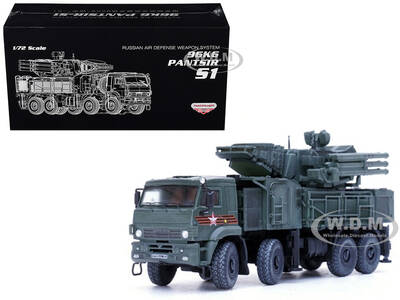 Pantsir S1 96K6 Self-Propelled Air Defense Weapon System Victory Day Parade Russian Army Armor Premium Series 1/72 Diecas...
