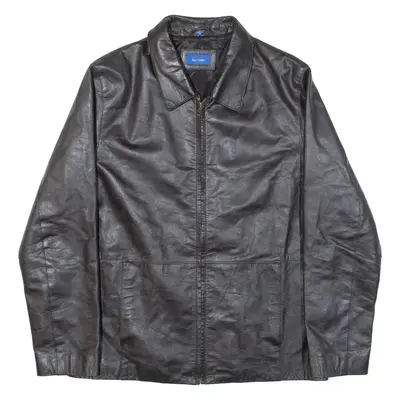 FOR MEN Mens Jacket Black Leather M