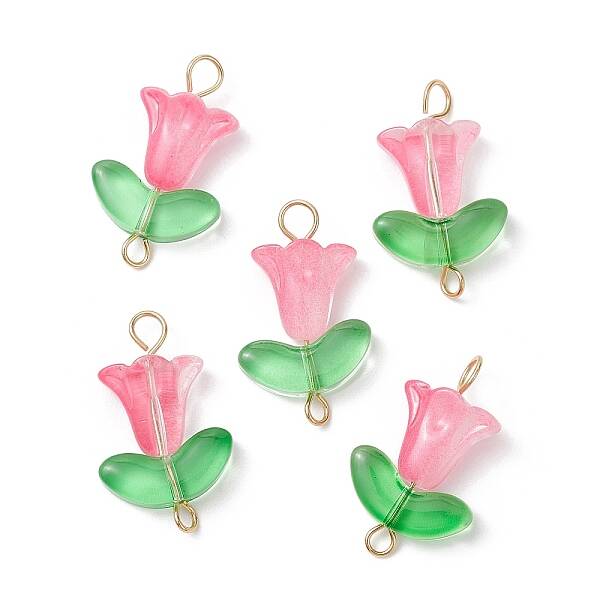 Glass Connector Charms