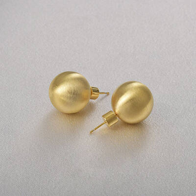 Round Ball Drawbench Brass Ear False Plugs for Women