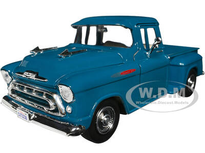 1957 Chevrolet 3100 Stepside Pickup Truck Teal Metallic \