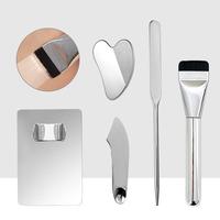 Makeup Foundation Brush Mixing Palette Kit, 1 Set Stainless Steel Color Grading Tool, Professional Makeup Tool For Women