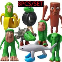8pcs 1 Set  Toy Action Figure,Tung Tung Tung Sahur Tralalero Tralala Decorative, Desktop Ornaments, Christmas, Birthday Gifts...