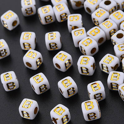 Opaque White Acrylic Beads