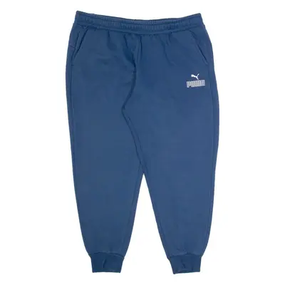 PUMA Mens Joggers Blue Tapered 2XL W38 L27