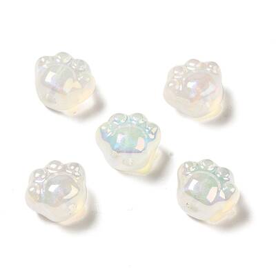UV Plating Rainbow Iridescent Acrylic Beads