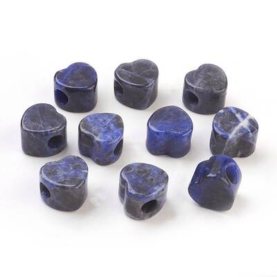 Natural Sodalite European Beads