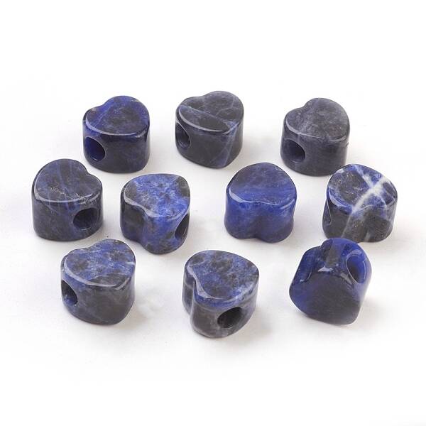 Natural Sodalite European Beads