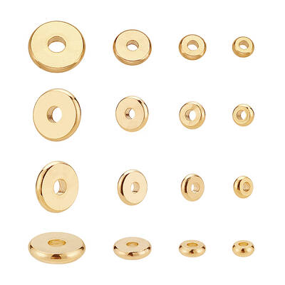 80Pcs 4 Style Brass Beads