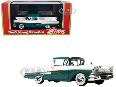 1958 Ford Ranchero Gulfstream Blue and White with Blue Interior Limited Edition to 180 pieces Worldwide 1/43 Model Car by Gol...