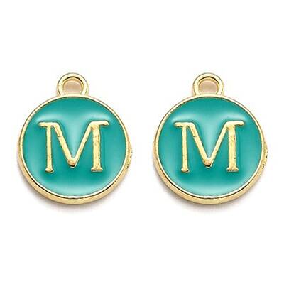Golden Plated Alloy Enamel Charms