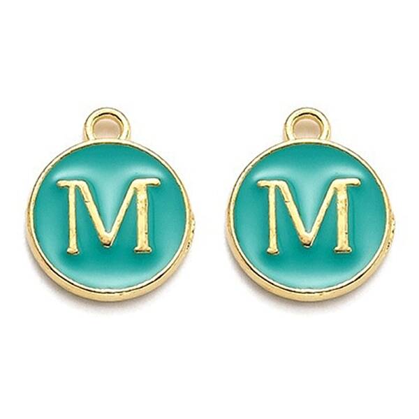 Golden Plated Alloy Enamel Charms