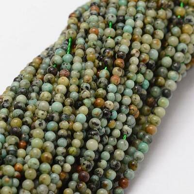 Natural African Turquoise(Jasper) Beads Strands