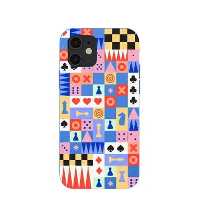 Electric Blue Playful Palette iPhone 12/ iPhone 12 Pro Case
