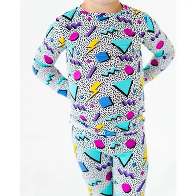 Fresh Prints of Bel-Air Two-Piece Pajama Set - Long Sleeves