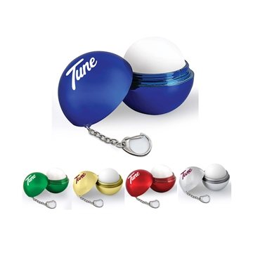 150 Customized Metallic Lip Balm with Keychain - Vanilla Scent
