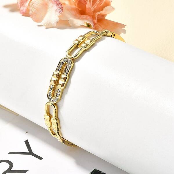 304 Stainless Steel Rhinestone Hinged Bangles for Women