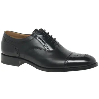 Loake Woodstock Leather Men's Oxfords Shoes - Black - Size:US 8 Men