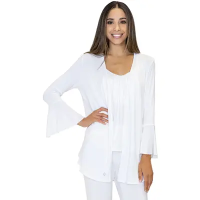 Belle Cardigan | Color: White | Size: XS