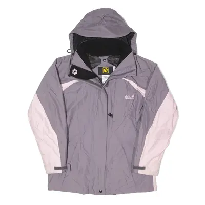 JACK WOLFSKIN Rain Jacket Purple Womens UK 8